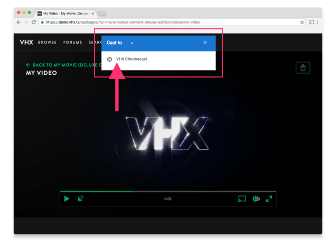 How do I watch via Chromecast (2)