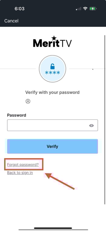 How to reset your password - step 4.
