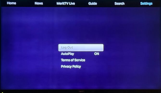 How to log out on Roku